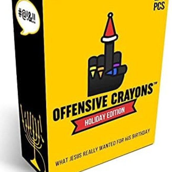 BOX OF Sarcastic Offensive CRAYONS -Witty Insult Gag Gift Fun Humor Funny NEW - Picture 4 of 13